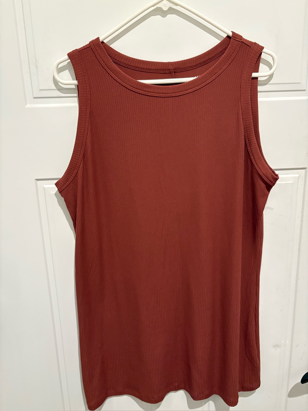 Lane Bryant 18/20 Ribbed Tank Top - sable (rusted brown-ish)